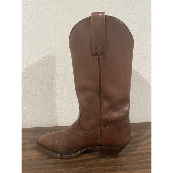 Vintage Black Label FRYE 2341 Men’s 9 D Brown 15" Leather Cowboy Boots RARE - Picture 13 of 16